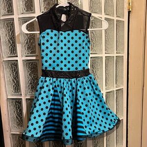 Weissman Jump Jive an’ Wail Polka Dot Dance Dress, size IC (girls 7/8)